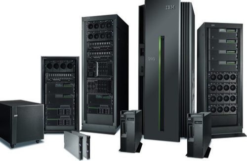 IBM Power Systems server with detailed front panel display and enterprise-grade hardware