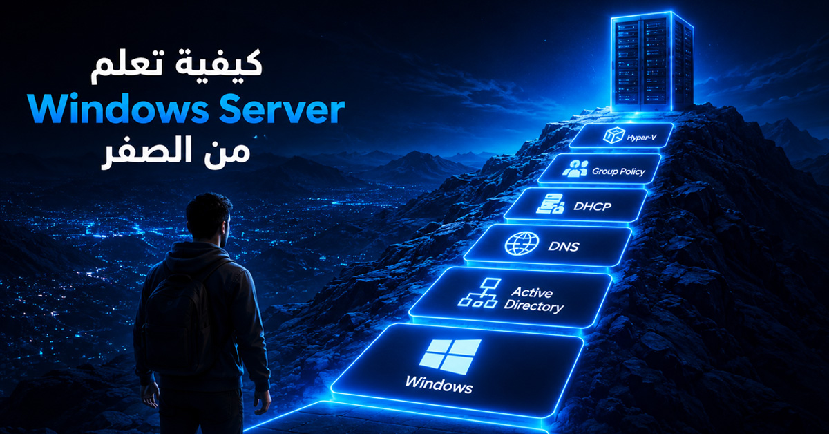 كيفية تعلم Windows Server من الصفر